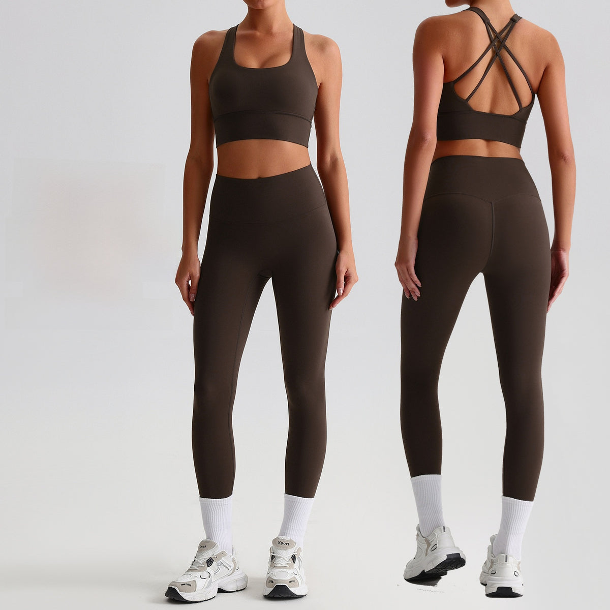 Women Yoga Fitness Set Sports Bra and Leggings