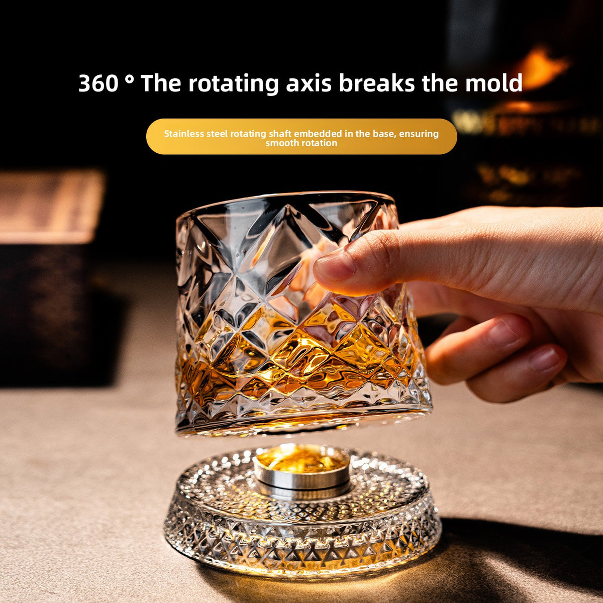 Foreign Wine Glass Household Tumbler Beer Diamond Decompression Rotary Cup
