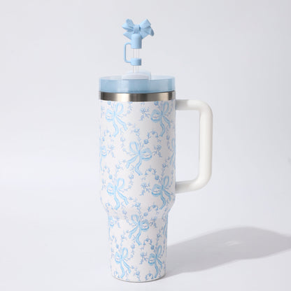 Floral Insulation Cup with Handle