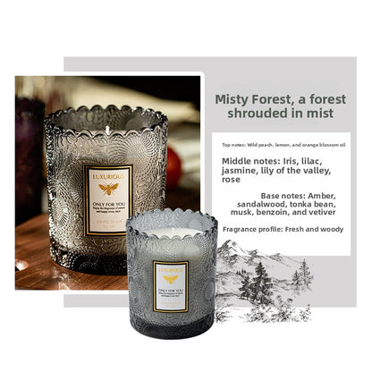 Lace Embossed Soy Wax Scented Candle Cup