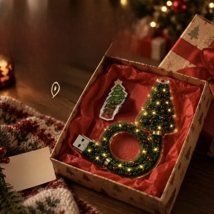 Christmas Tree Projection Light USB Holiday Decor