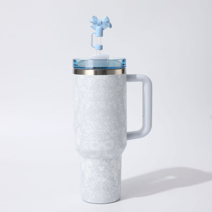 Floral Insulation Cup with Handle