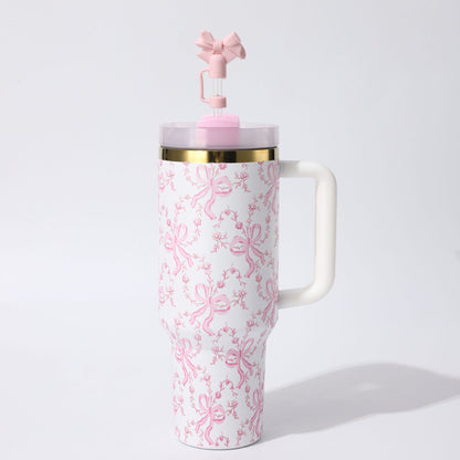 Floral Insulation Cup with Handle
