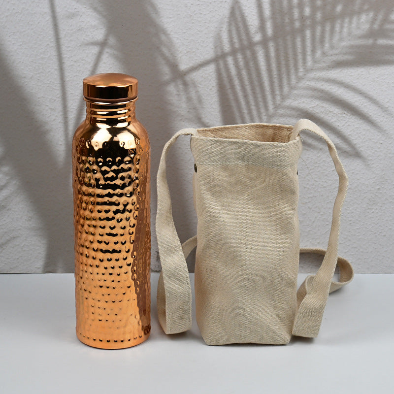 800ml electroplated copper-colored water cup
