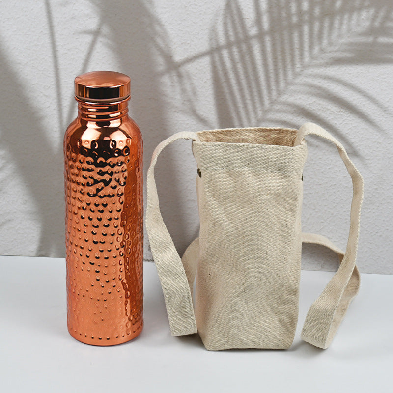 800ml electroplated copper-colored water cup