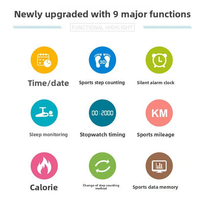 Smart Fitness Bracelet with Round Color Display