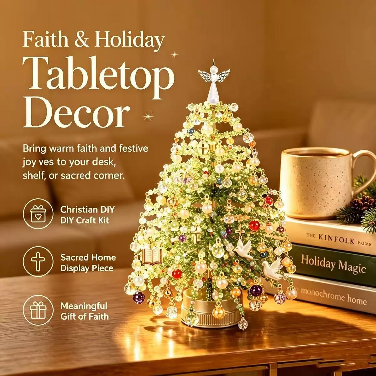 DIY Beaded Christmas Tree Craft Kit