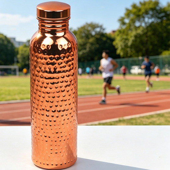 800ml electroplated copper-colored water cup